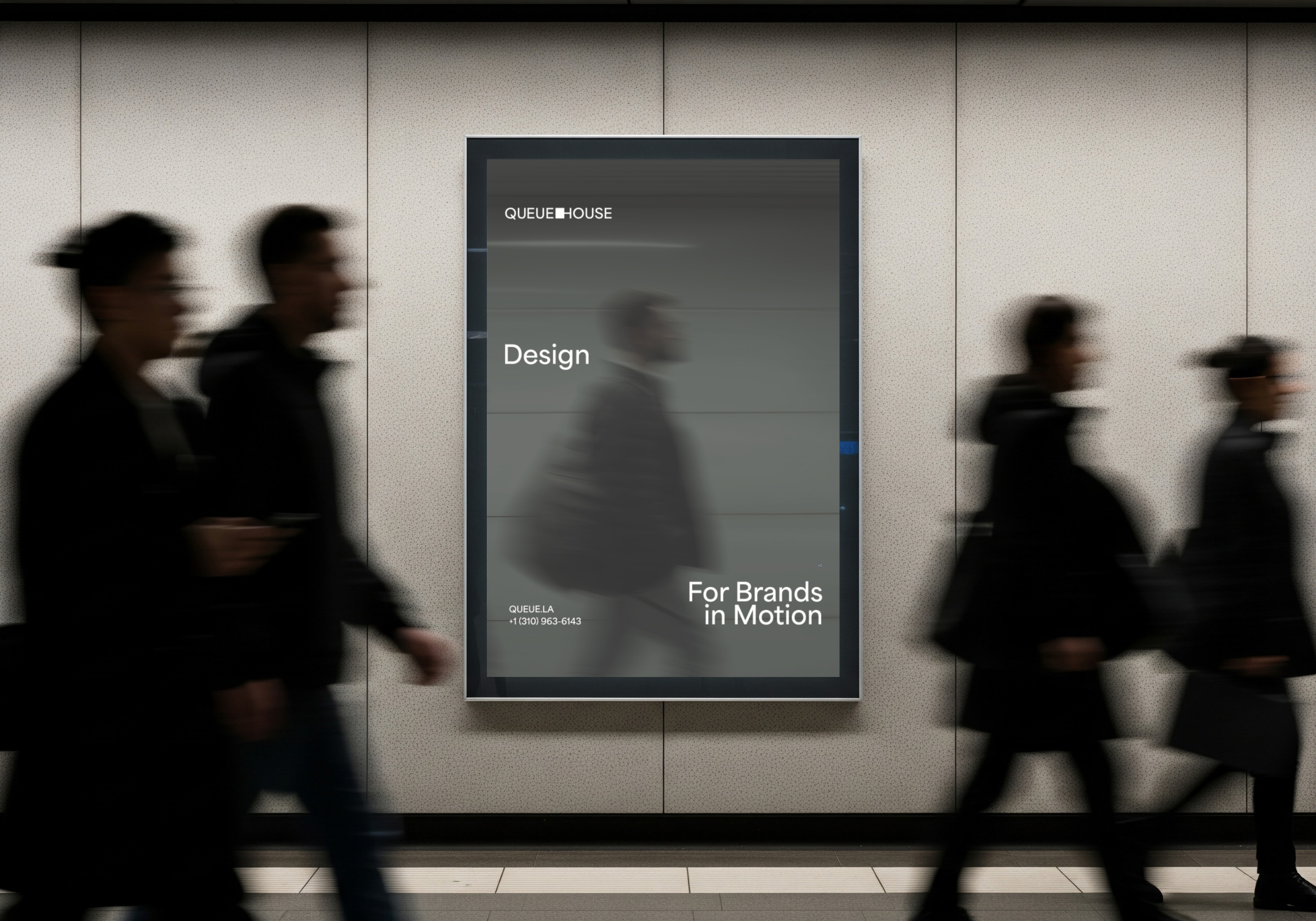 Queue House billboard: Design for brands in motion