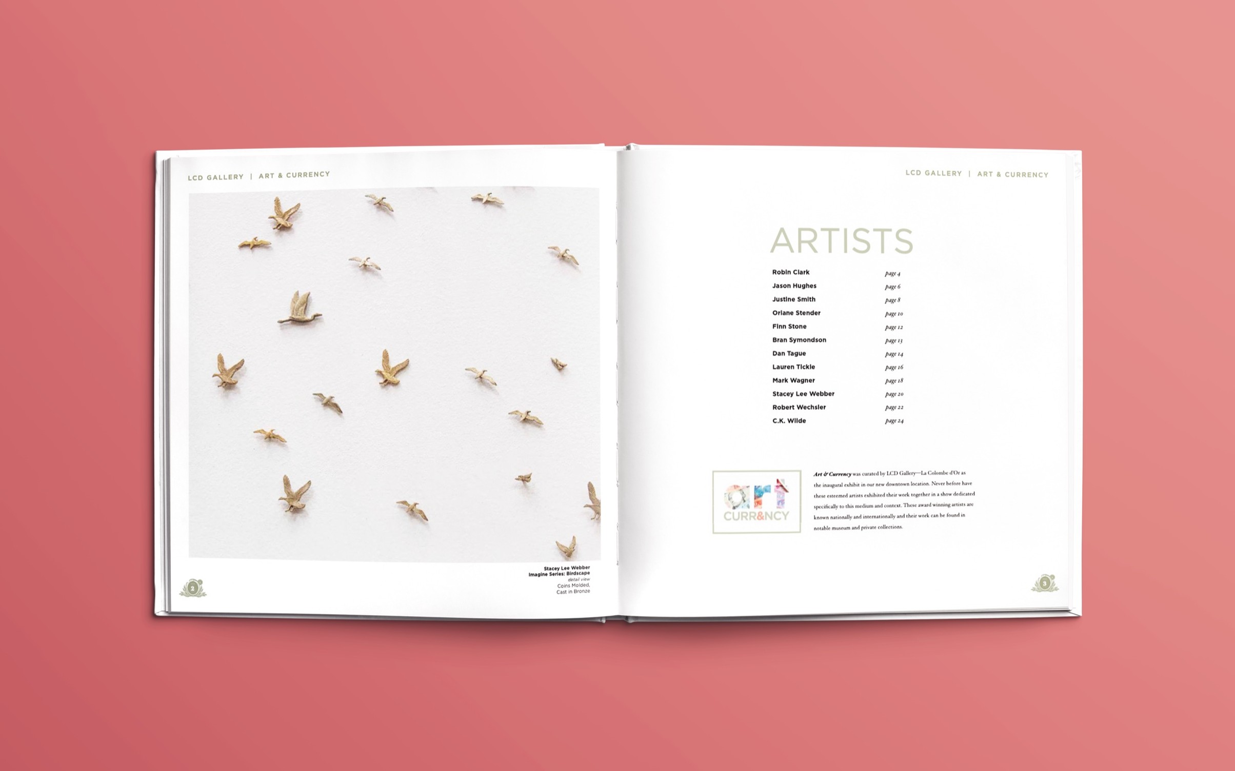 Artists index spread