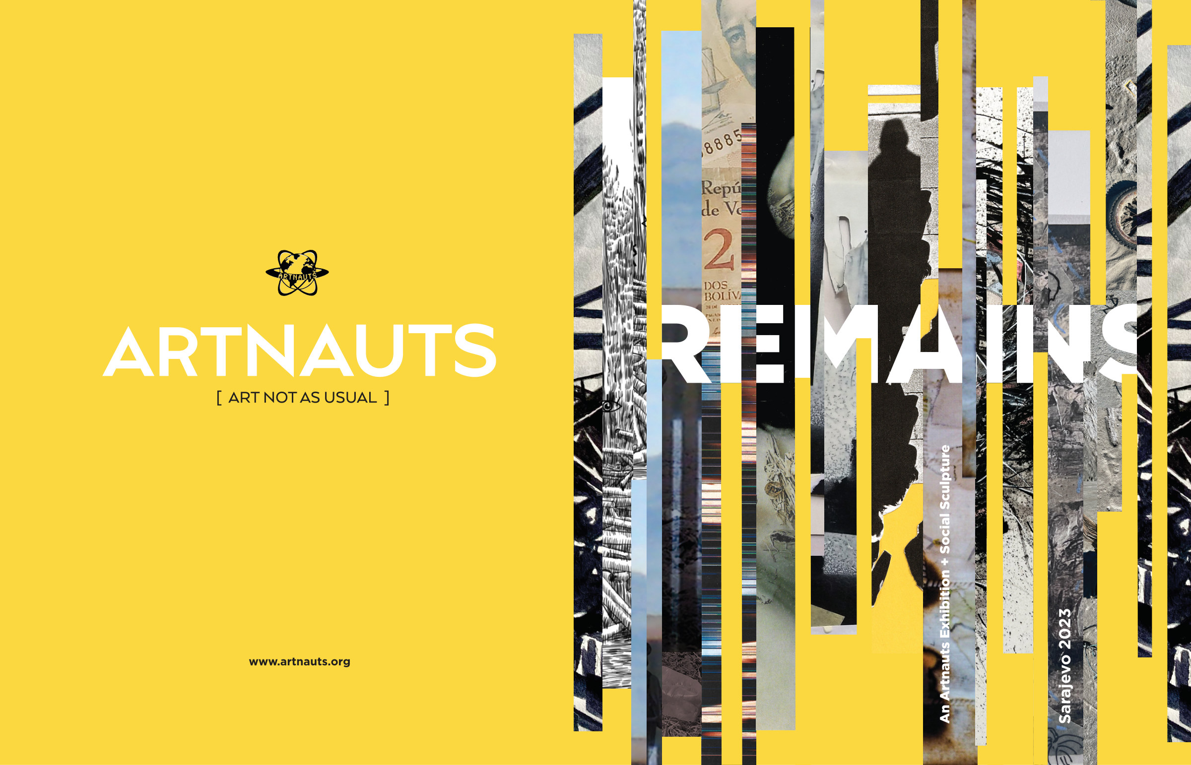 Remains catalog cover for Artnauts, Sarajevo 2023