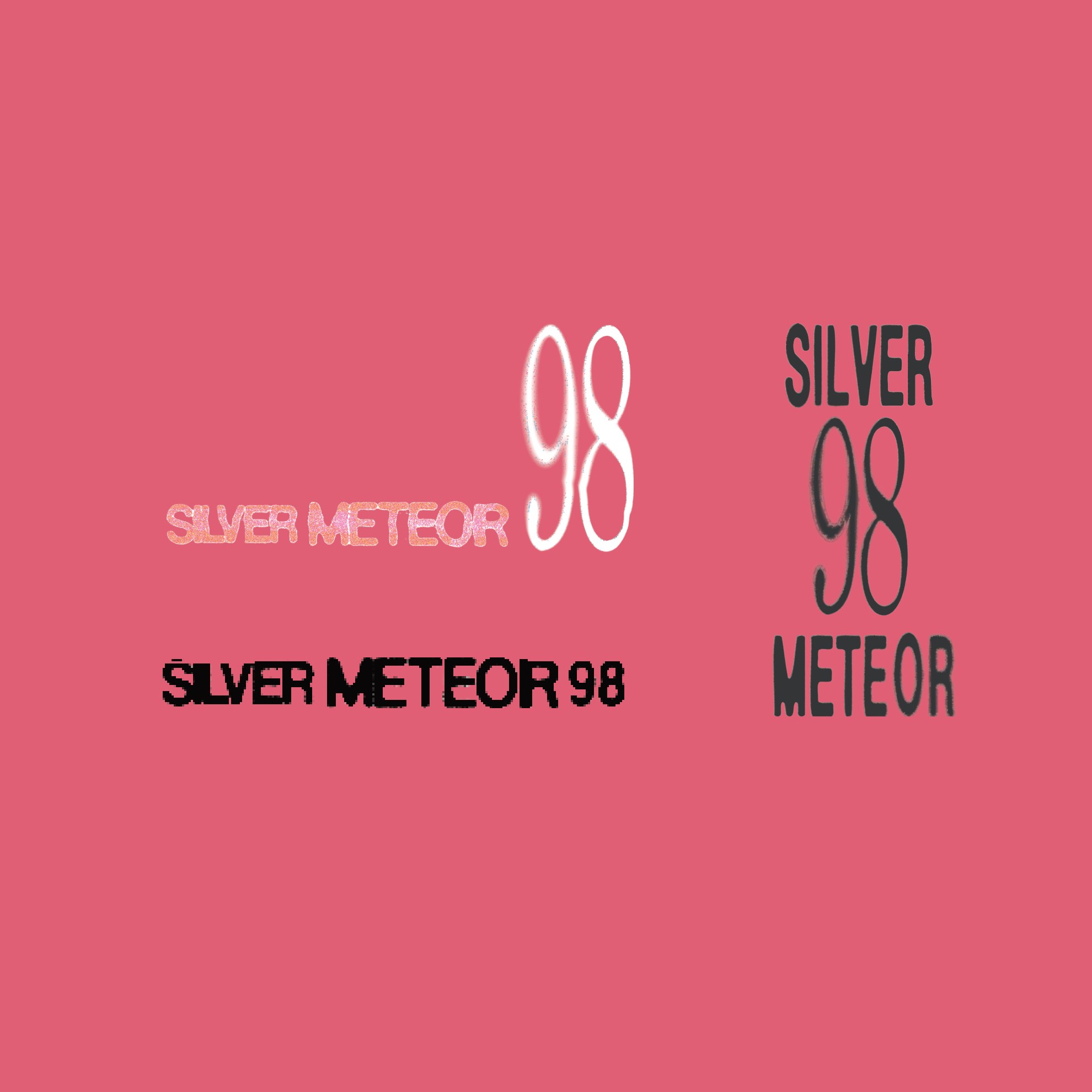 Silver Meteor 98 logotype variations