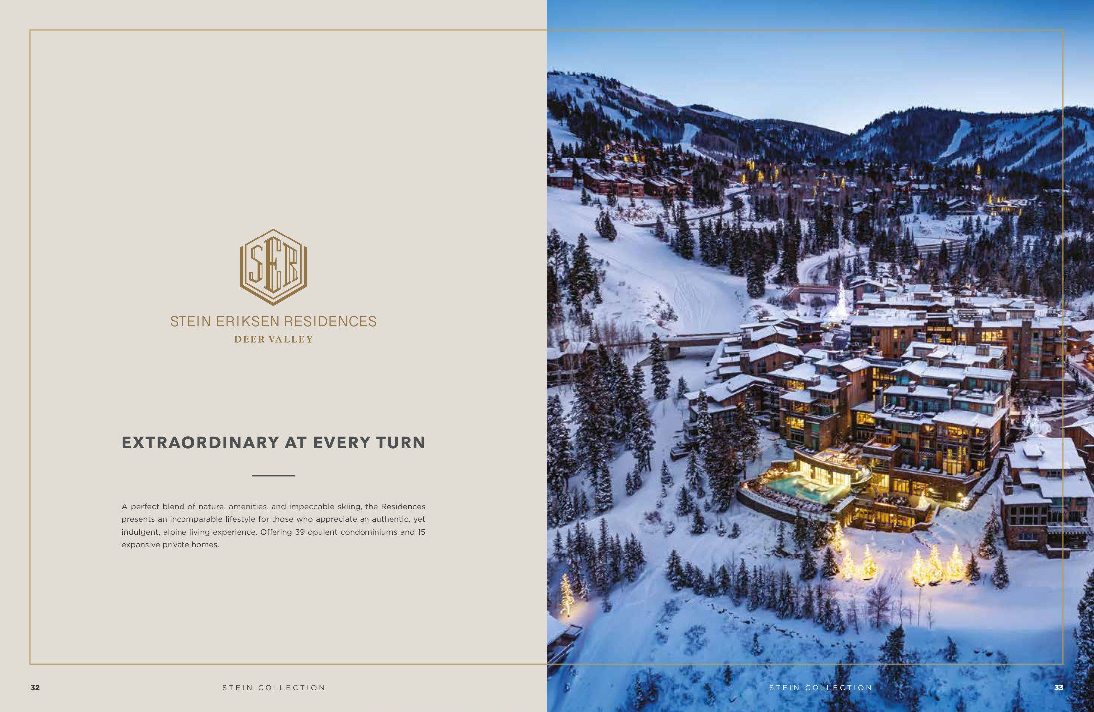 Stein Eriksen Residences catalog spread