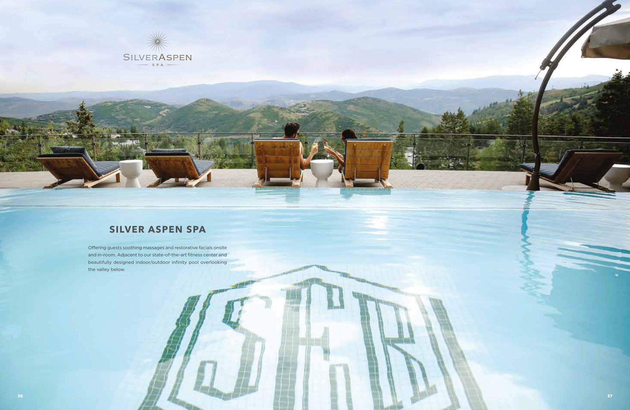 Silver Aspen Spa catalog spread