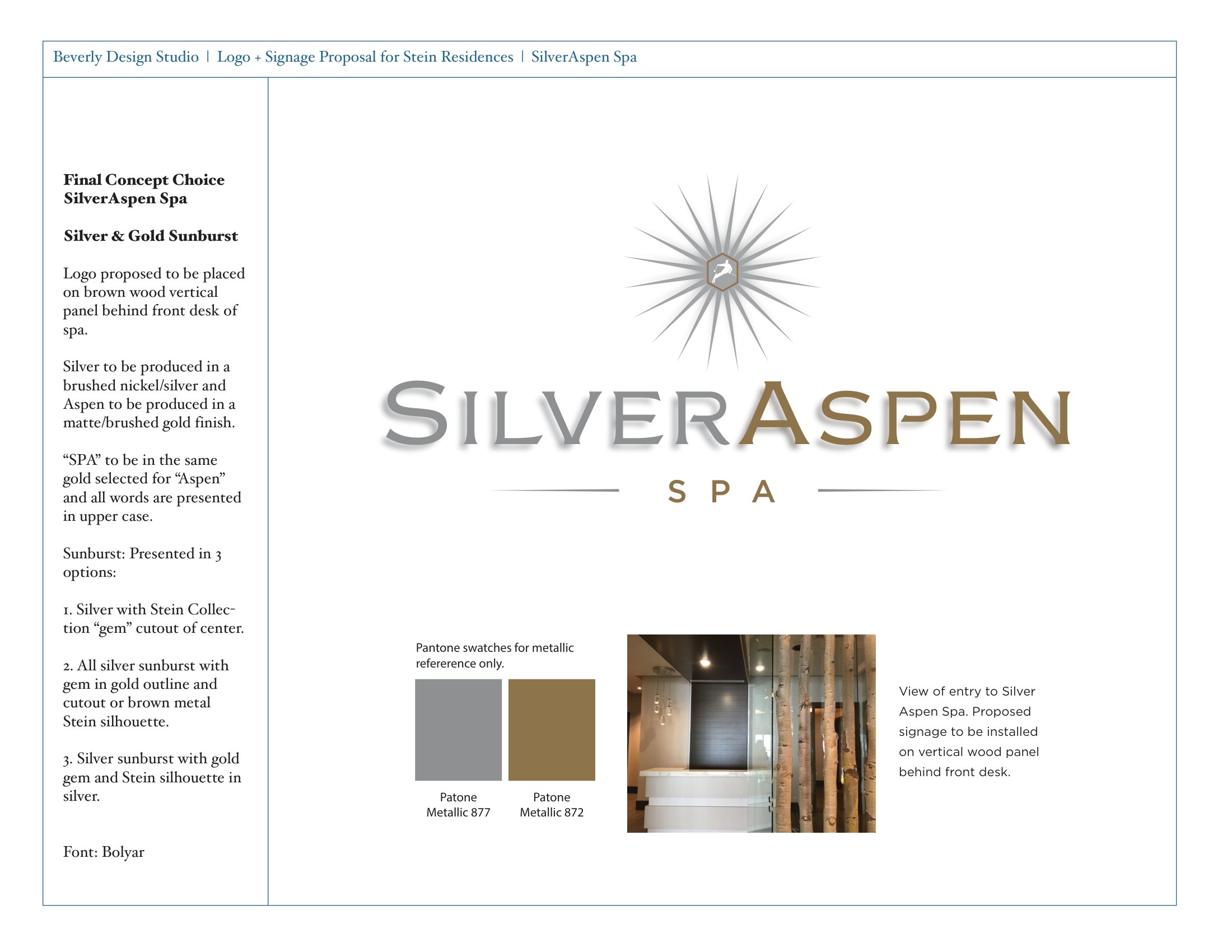 Silver Aspen logo proposal option