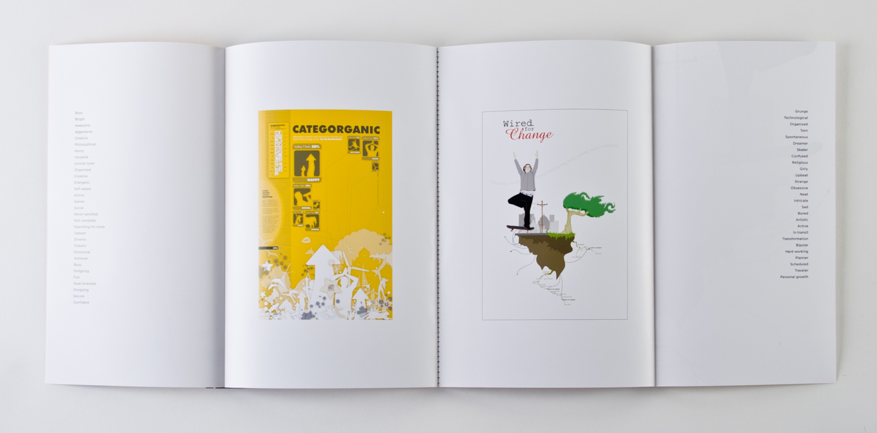 Four-panel accordion fold catalog